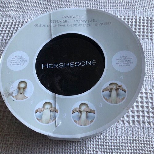 Hershesons straight ponytail brown cappuccino 45 cm new