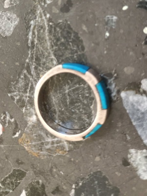 Vintage silver ring 925 with blue turquoise stone like new