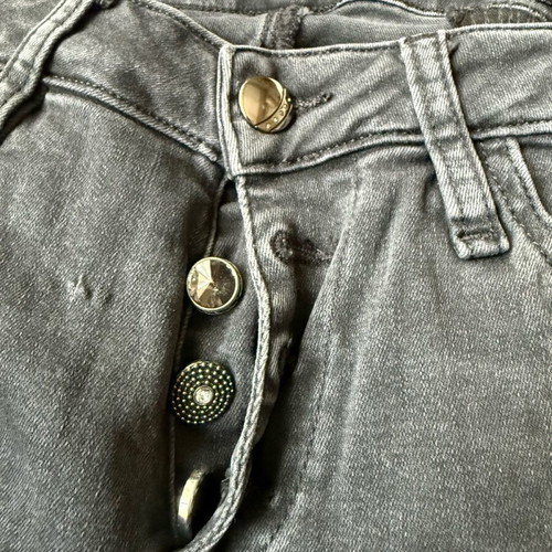 Guess jeans used, size S, black with patches