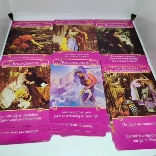 Romance Angels Oracle Cards by Doreen Virtue like new, English edition