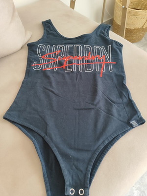 Superdry bodysuit, black, size S