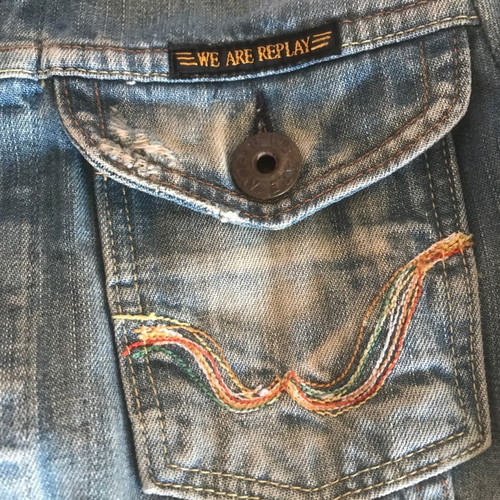 Replay jean jacket new, size M
