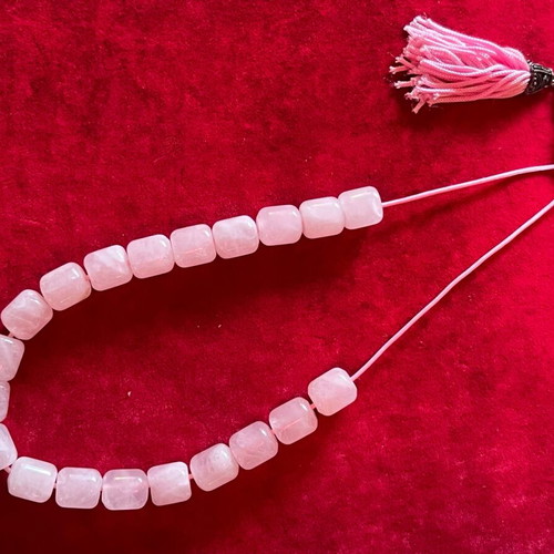 Worry beads made of rose quartz stones new