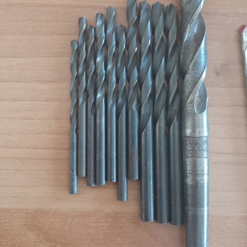 Drill bit set for iron used