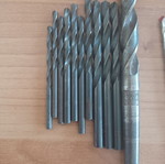 Drill bit set for iron used