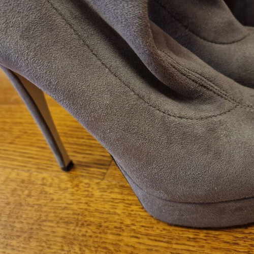 Sante Over The Knee Boots Like New, Grey, Size 37, Heel 13cm