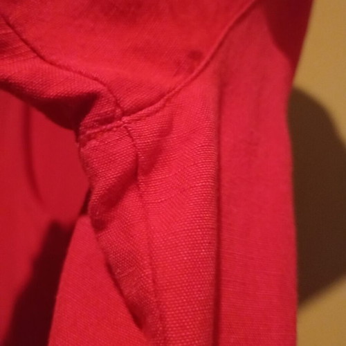 Marella vintage mid-90's midi dress red with gold buttons like new