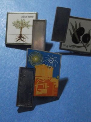 Olympic Games Athens 2004 pins set used, 3 rare designs