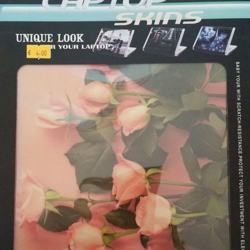 Laptop skin used for 9.2 - 12.4 inch screens with roses design