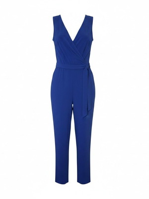 Diane von Furstenberg royal blue jumpsuit size US6 like new