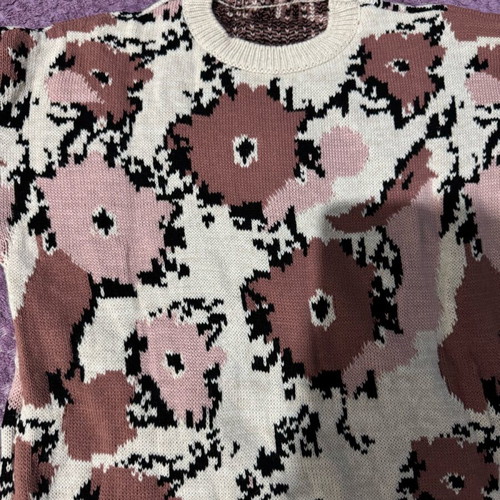 Pullover like new, size S/M, beige and pink
