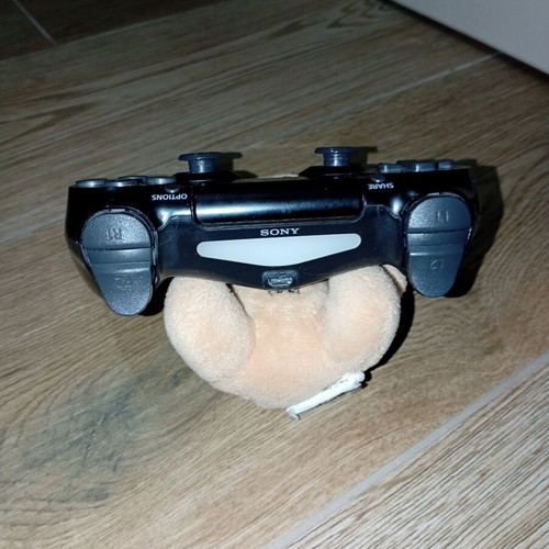 Ps4 Sony controller like new, black with blue case gift