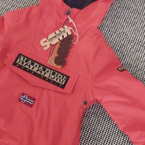 Napapijri Rainforest unisex lightweight jacket size 24 months new, orange