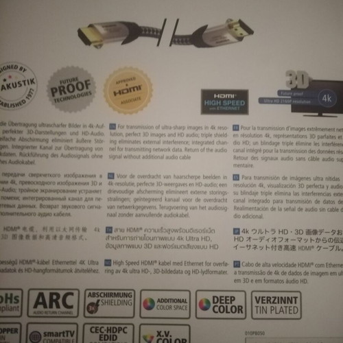 Inakustik Premium High Speed HDMI Cable 1.5m, triple shielded