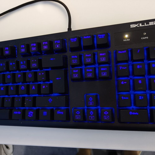 Sharkoon Skiller SGK30 mechanical gaming keyboard with RGB and mouse like new