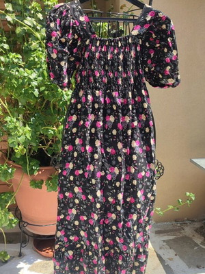 Red Queen floral dress short-sleeve size S new