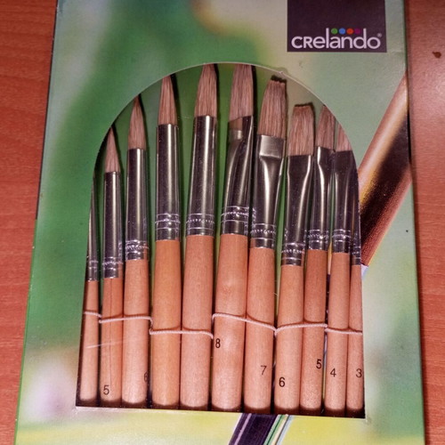 Crelando painting brushes new, set of 12