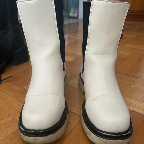 Chelsea boots white used size 37