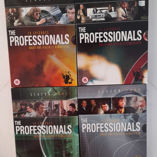 The Professionals DVD used, 4 seasons set without Greek subtitles