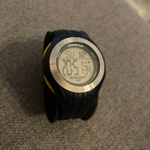 Umbro kids and teens watch used, dark blue, waterproof 50m