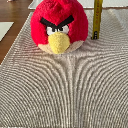 Vintage dolls used, Trudi bunny, Angry Bird, sad dog