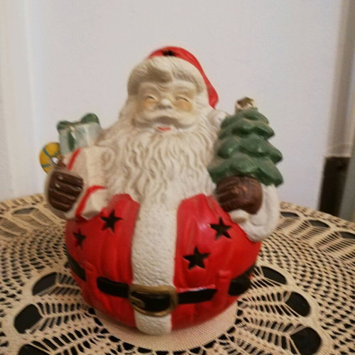 Santa Claus tealight holder like new