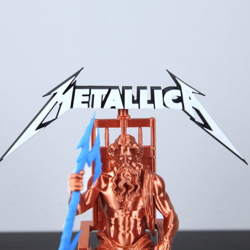 Zeus Metallica Edition statue new, decorative art piece