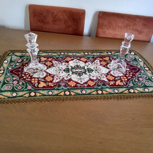 Handmade Embroidered Table Linen Set new, includes doily and 2 placemats