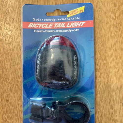 Bicycle tail light, red LED