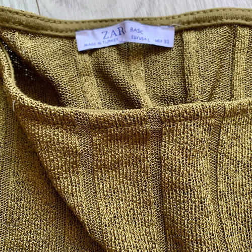 Zara blouse with 3/4 sleeve, like new, size L