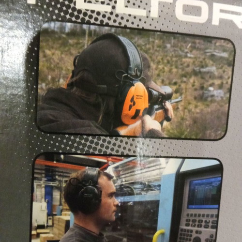 Peltor ear defenders used with noise reduction for hunting