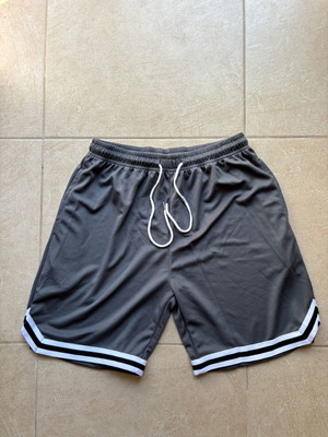 Shorts medium new with tags, gray and white, Japanese brand