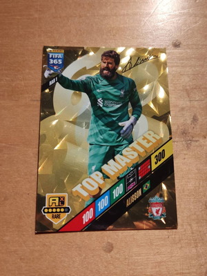 Κάρτες ποδοσφαίρου Allison Top Master & Invisible 2022-2023 σαν καινούργιες, 2 τεμάχια