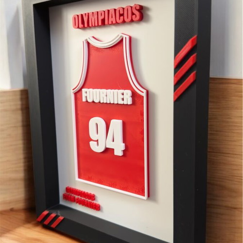 Decorative frame Evan Fournier new, Olympiacos 20cm
