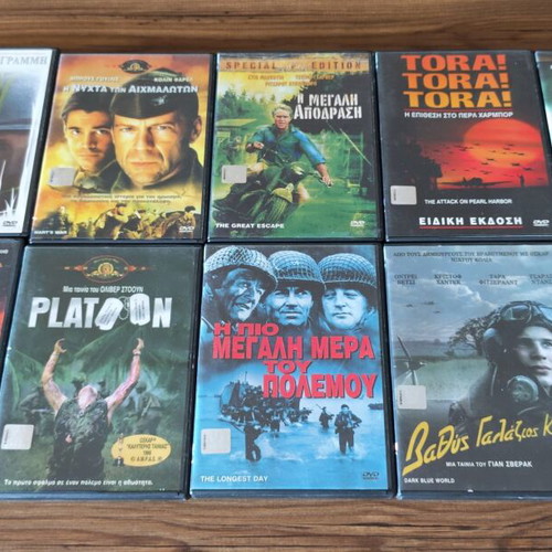 Deagostini War Movie Collection 10 DVDs used with booklets