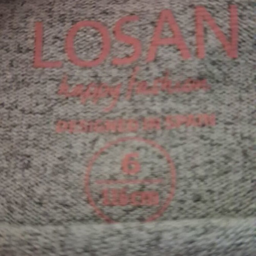Losan sweater for 5-6 years old like new, gray, size 116 cm