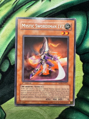 YuGiOh! Mystic Swordsman LV2 1st edition μεταχειρισμένο από συλλογή SOD