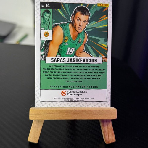 Panini Donruss EuroLeague 2024-2025 Saras Jasikevicius Net Marvels Purple card new