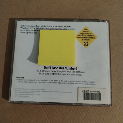 Microsoft Windows NT Server 4.0 Option Pack software
