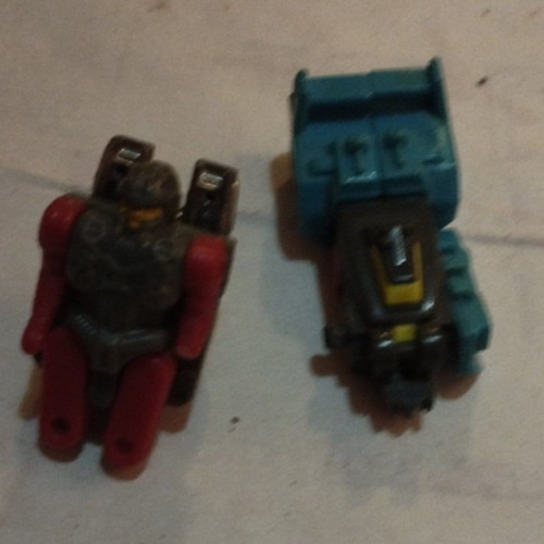 Transformers G1 Micromasters Seawatch and Master Force Powermaster Lightfoot parts used, pack of 2
