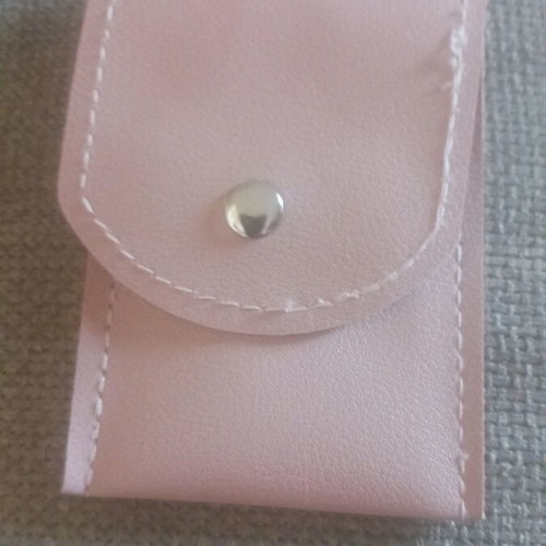 Manicure and pedicure tools stainless steel with pink case new