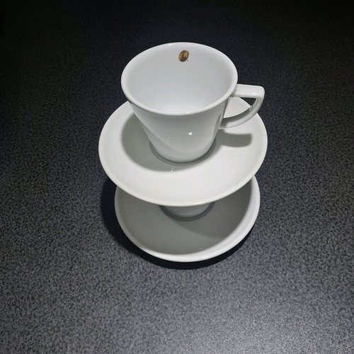 Nescafé Gold porcelain cup and saucer set new