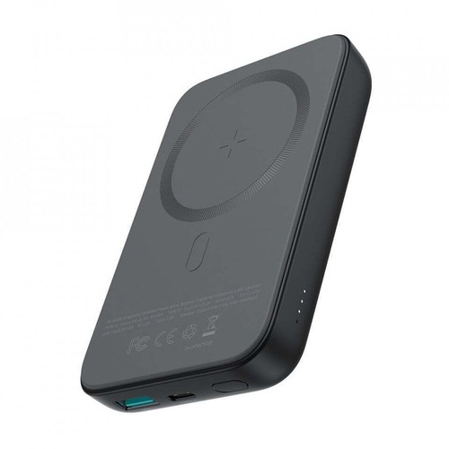 Power Bank 10000mAh 20W με θύρες USB-A και USB-C, μαύρο, Joyroom JR-W020 MagSafe