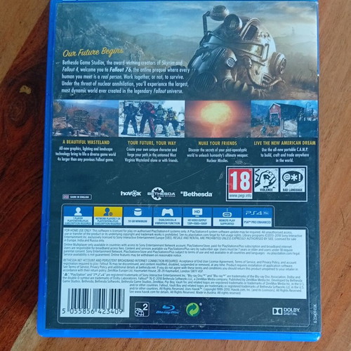 Fallout 76 PS4 game used, 2018 Bethesda