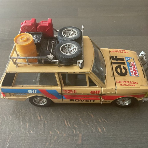 Burago metal toy cars Range Rover and Jeep CJ-7 used
