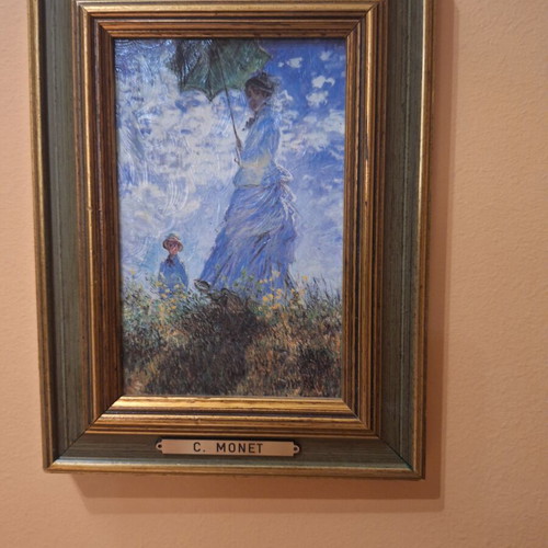 Impressionism art prints, 3 frames, Millet and Monet copies