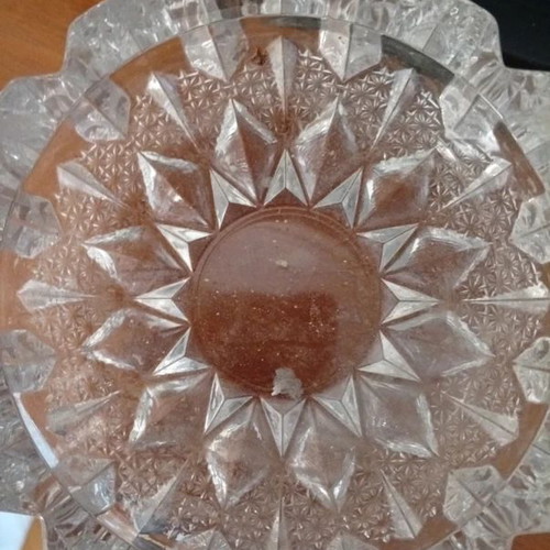 Vintage ashtray made of real crystal, like new