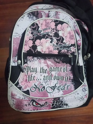 No Fear school backpack with 4 compartments