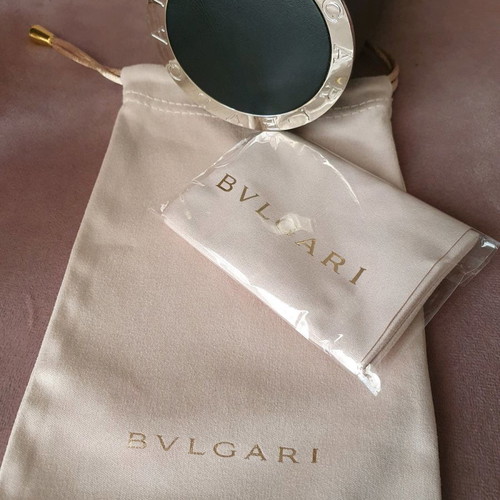 Bvlgari Sunglasses Beige Acetate Frame Brown Gradient Lens new