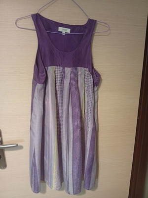 Vintage Silk Dress S'NOB used, purple, size M